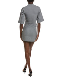 Ganni Drapey Melange Mini Dress