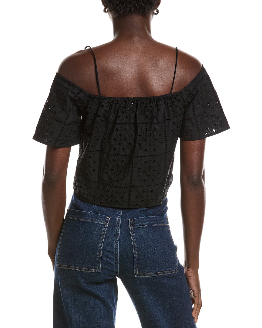 Ganni Broderie Anglaise Top