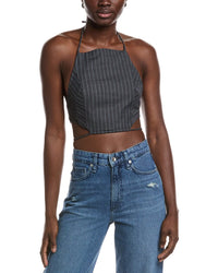 Ganni Stretch Stripe String Top