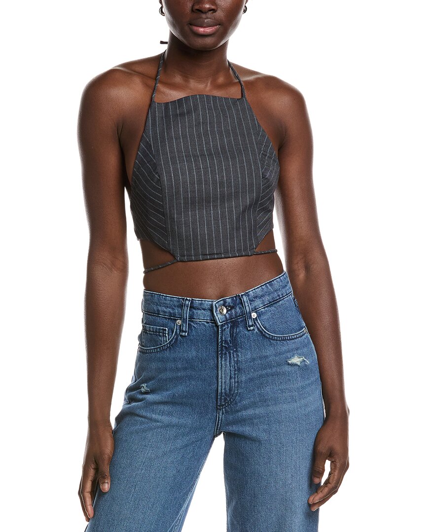 Ganni Stretch Stripe String Top