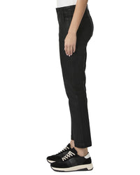 Paige Mayslie Black Fog Luxe Coating Straight Leg Jogger Jean