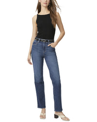 Paige Stella Saint Tropez Super High Rise Straight Leg Jean