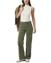 Paige Sasha Aloe High Rise Column Straight Leg Jean