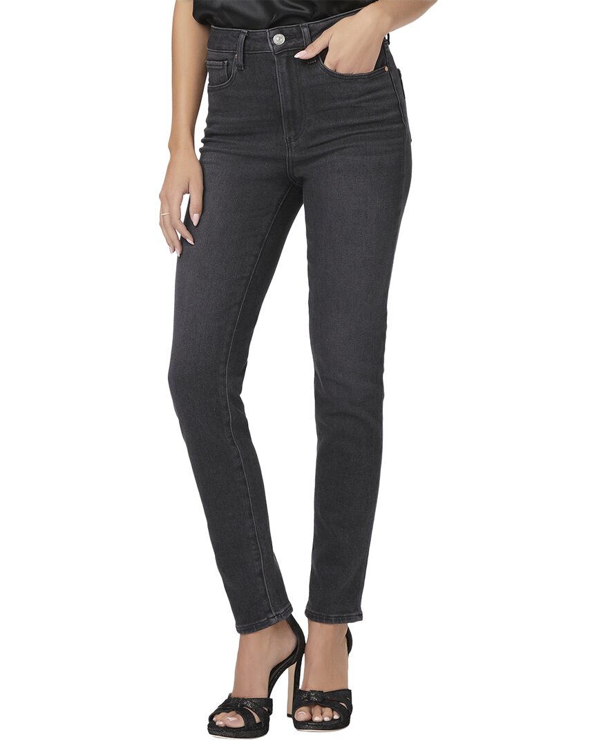 Paige Gemma Black Lotus High Rise Slim Cigarette Jean
