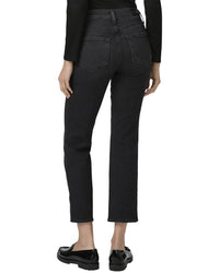 Paige Cindy Black Lotus Slim Straight Jean
