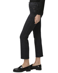 Paige Cindy Black Lotus Slim Straight Jean