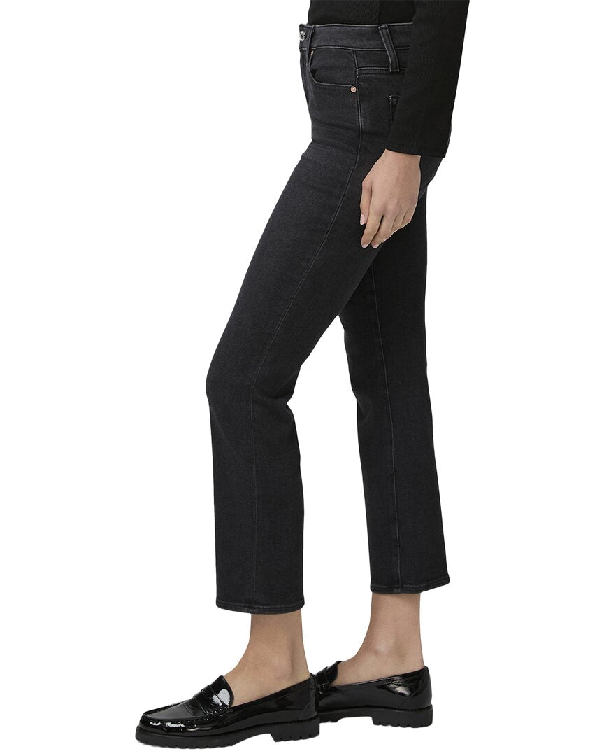 Paige Cindy Black Lotus Slim Straight Jean