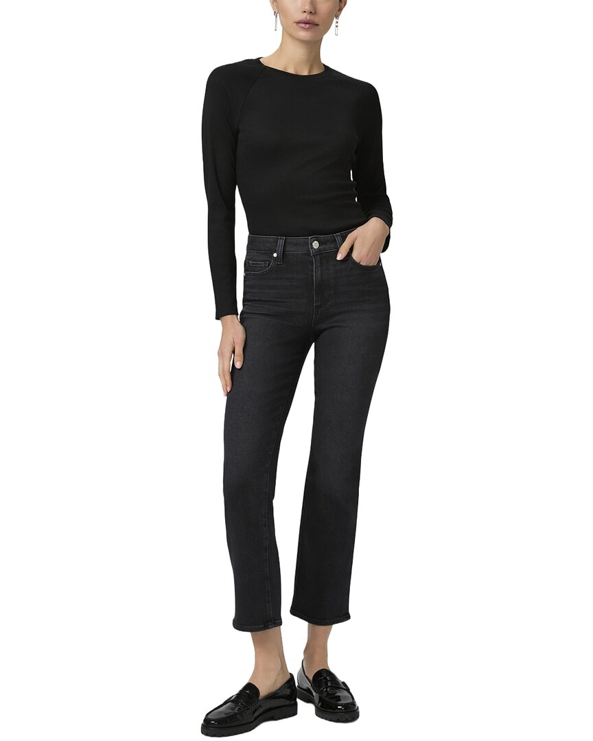 Paige Cindy Black Lotus Slim Straight Jean