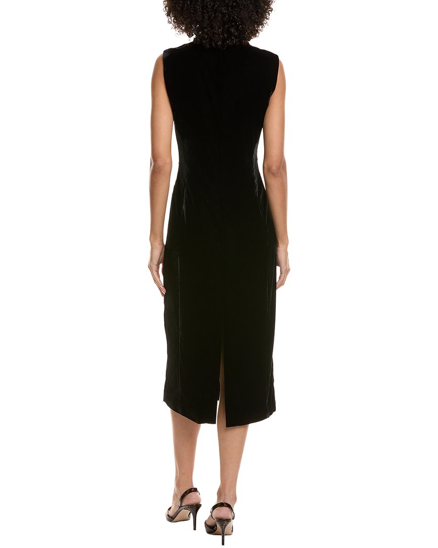 Theory Velvet Funnel Neck Midi Dress