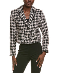 Endless Rose Fringed Tweed Blazer