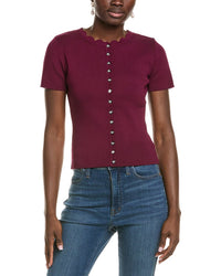 Endless Rose Scalloped Accent Button Top