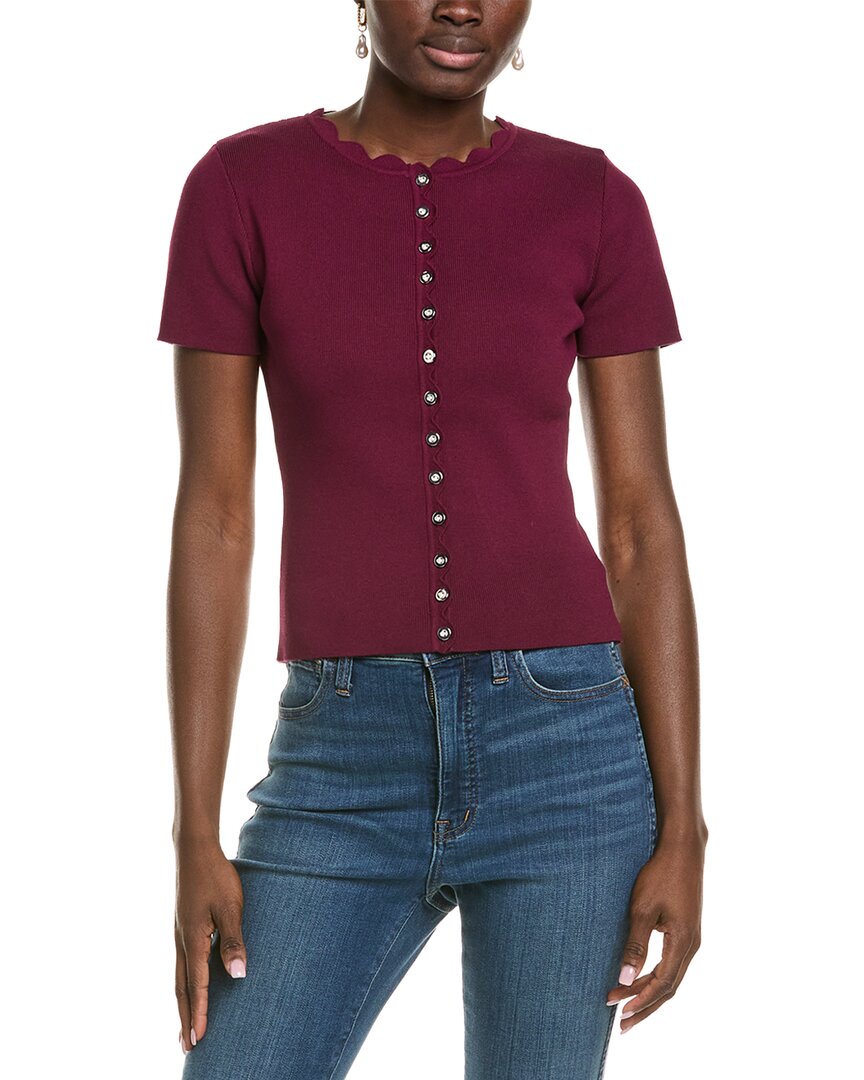 Endless Rose Scalloped Accent Button Top