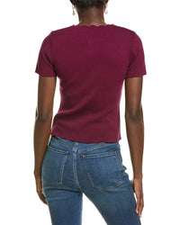 Endless Rose Scalloped Accent Button Top