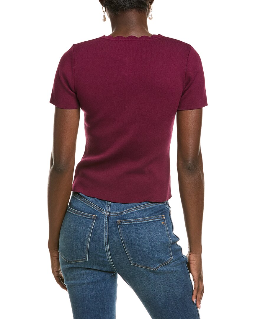 Endless Rose Scalloped Accent Button Top