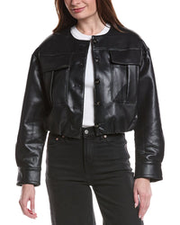 Endless Rose Vegan Leather Button Jacket