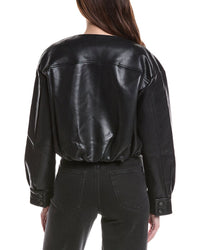 Endless Rose Vegan Leather Button Jacket