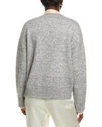 Endless Rose Contrast Neck Tie Sweater