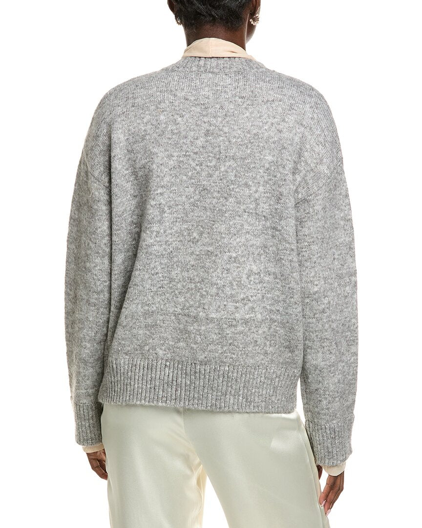 Endless Rose Contrast Neck Tie Sweater