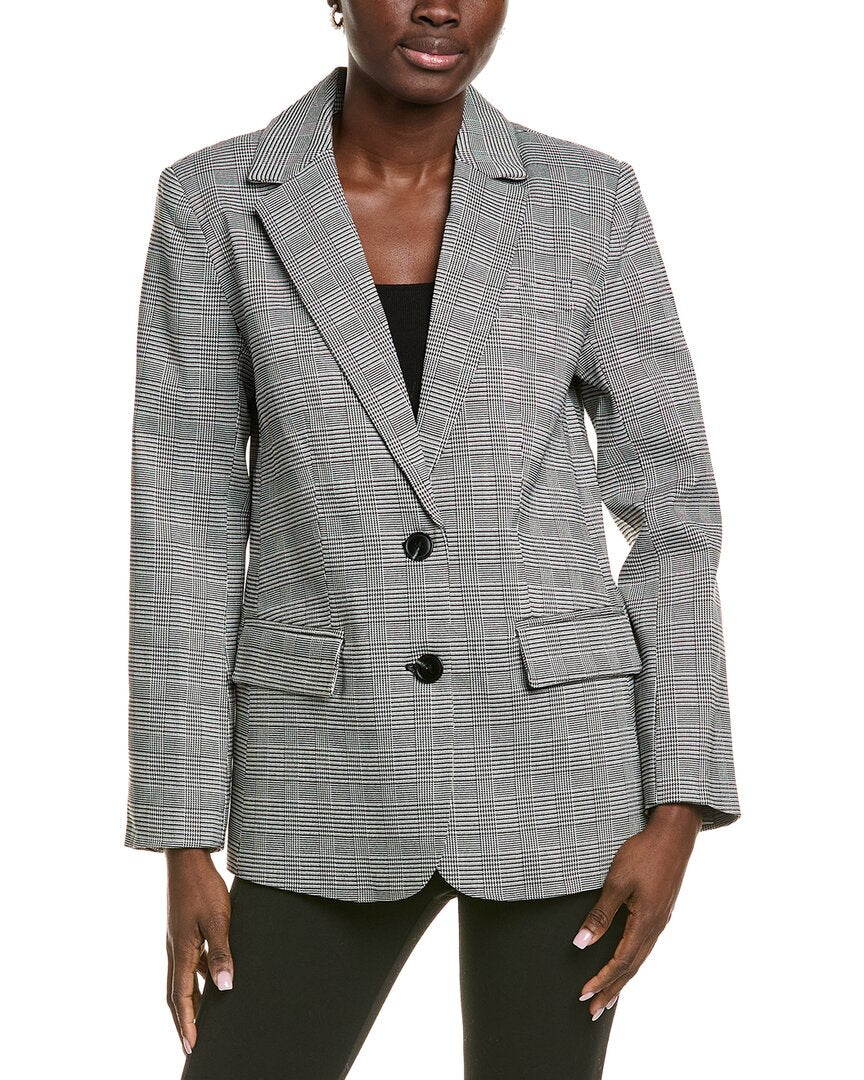 Endless Rose Oversized Plaid Bazer