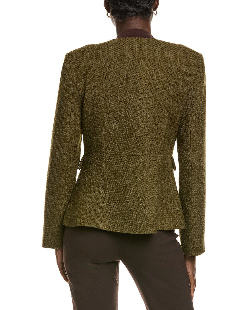 Endless Rose Round Neck Wool-Blend Blazer