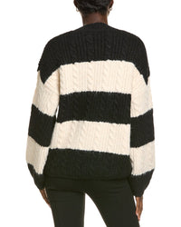 Endless Rose Striped Chunky Wool-Blend Sweater