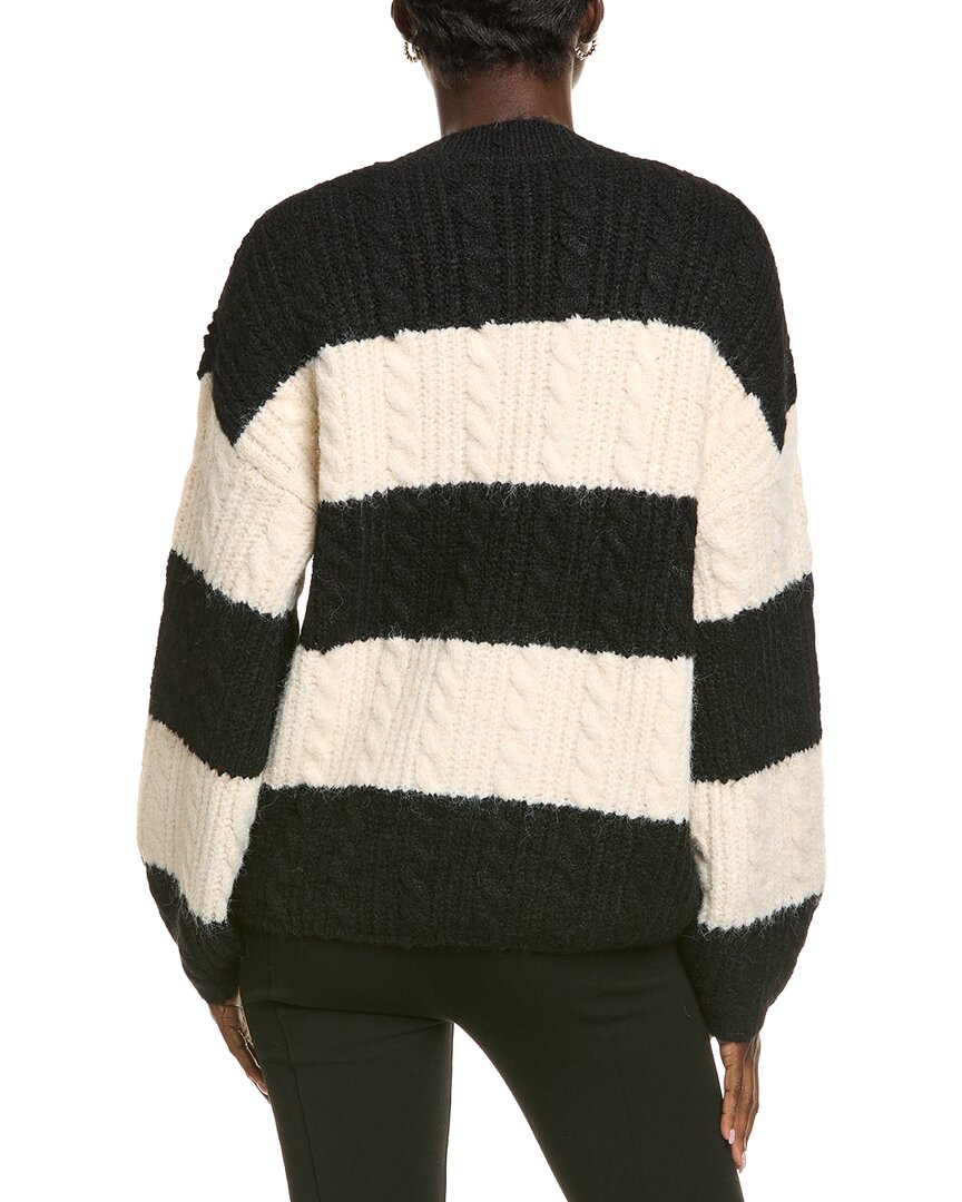 Endless Rose Striped Chunky Wool-Blend Sweater