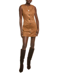 Endless Rose Round Neck Buttoned Mini Dress