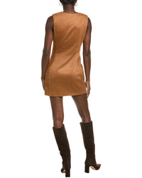 Endless Rose Round Neck Buttoned Mini Dress