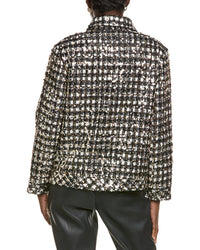 Endless Rose Sequins Check Jacket