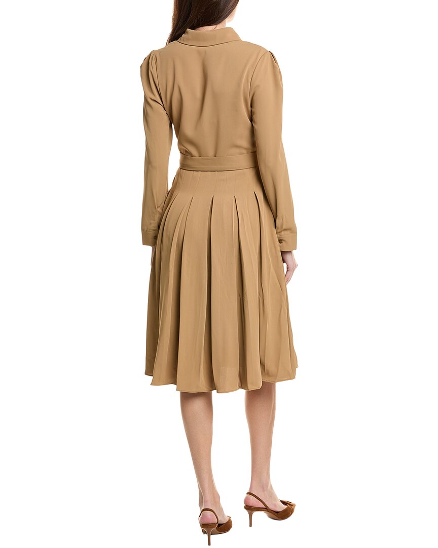 English Factory Pleated Collared Midi Dress
