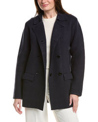 English Factory Polo Long Double-Breasted Cardigan