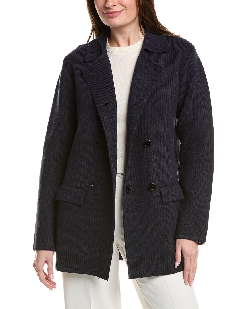 English Factory Polo Long Double-Breasted Cardigan