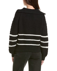 English Factory Stripe 1/2-Zip Sweater