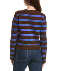 English Factory Striped Cardigan