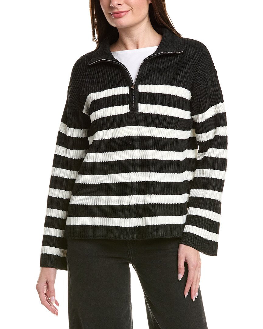 English Factory Wool-Blend 1/2-Zip Sweater