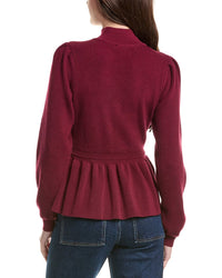 English Factory Peplum Waist Wool-Blend Top