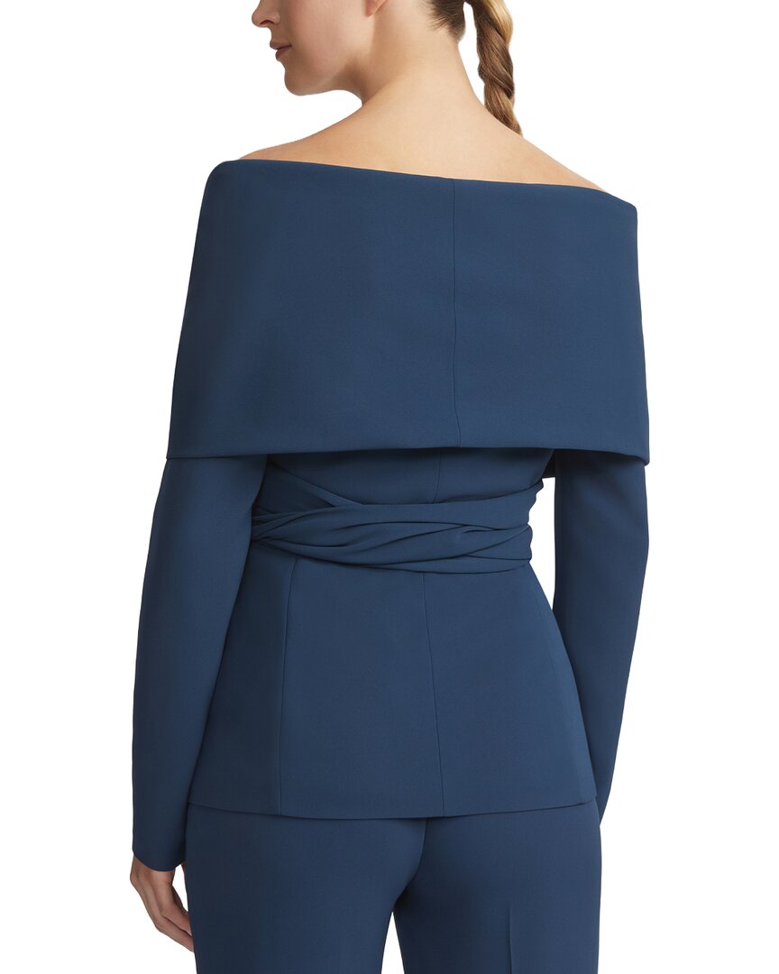 Lafayette 148 New York Portrait Collar Wrap Jacket