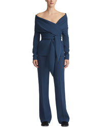 Lafayette 148 New York Portrait Collar Wrap Jacket