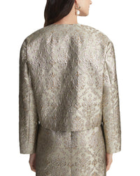 Lafayette 148 New York Collarless Drop Shoulder Jacket