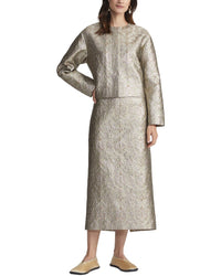 Lafayette 148 New York Collarless Drop Shoulder Jacket