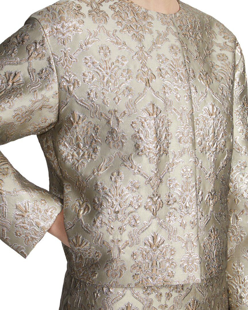 Lafayette 148 New York Collarless Drop Shoulder Jacket