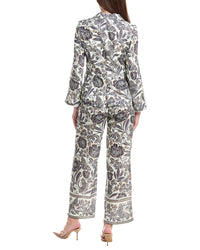 Nanette Nanette Lepore 2Pc Linen Blend Blazer & Pant Suit Set