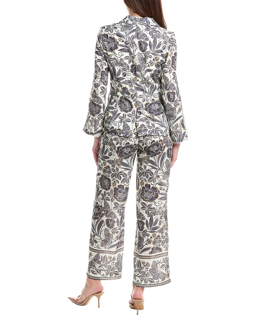 Nanette Nanette Lepore 2Pc Linen Blend Blazer & Pant Suit Set