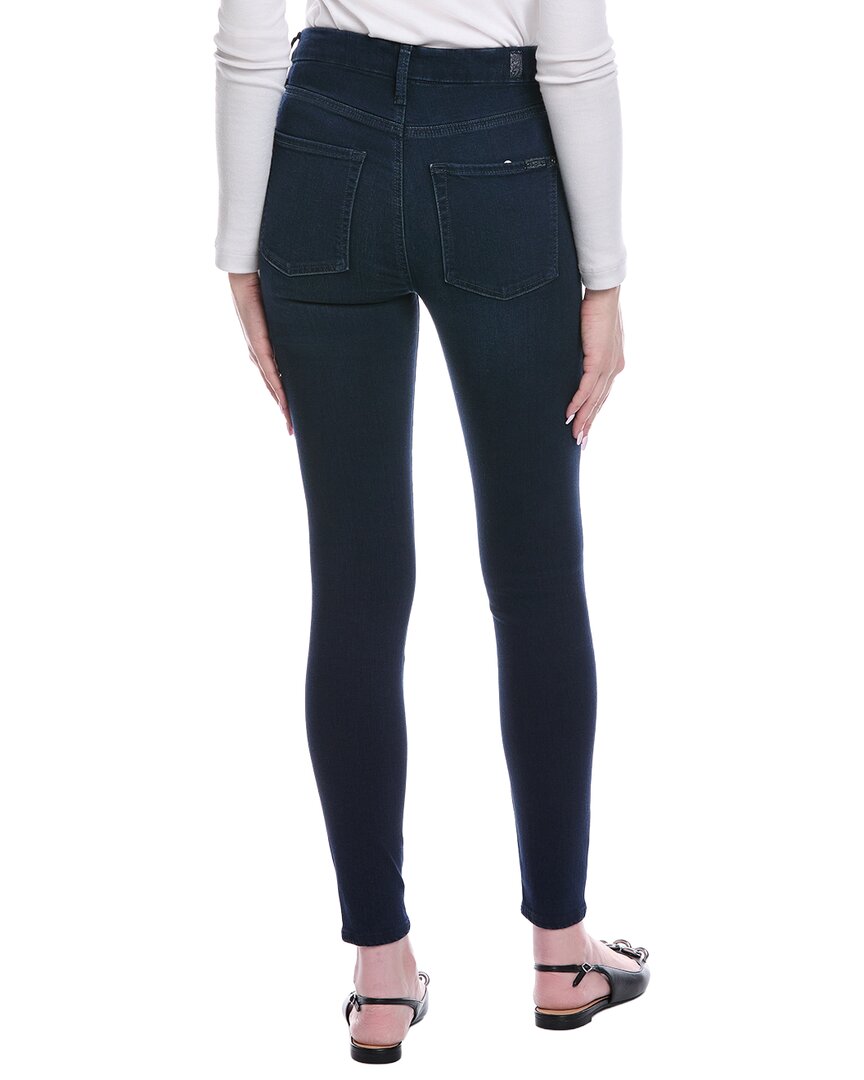 7 For All Mankind High-Waist Twilight Blue Skinny Jean