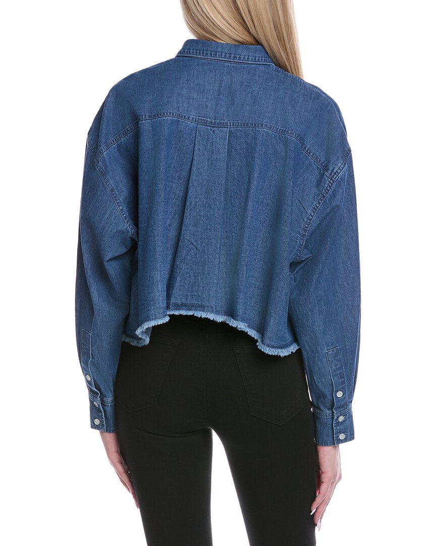 7 For All Mankind Cropped Button-Down Shirt