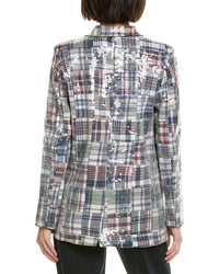Cynthia Rowley Sequin Madras Blazer