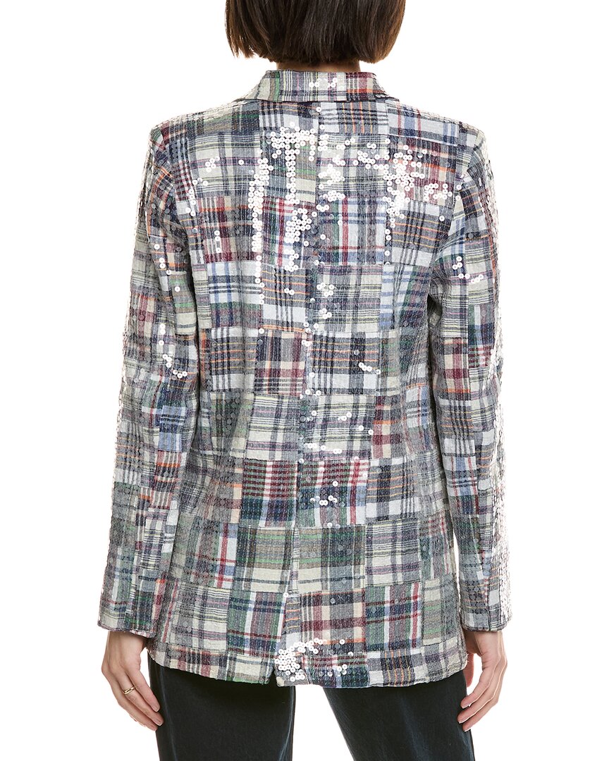Cynthia Rowley Sequin Madras Blazer