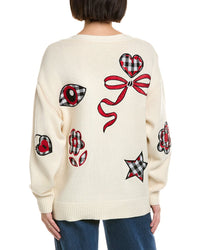 Cynthia Rowley Wool & Cashmere-Blend Motif Cardigan
