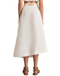 Reiss Niara Leather Belted Skirt