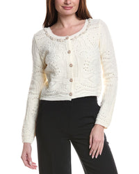 Anna Kay Sandras Wool-Blend Cardigan